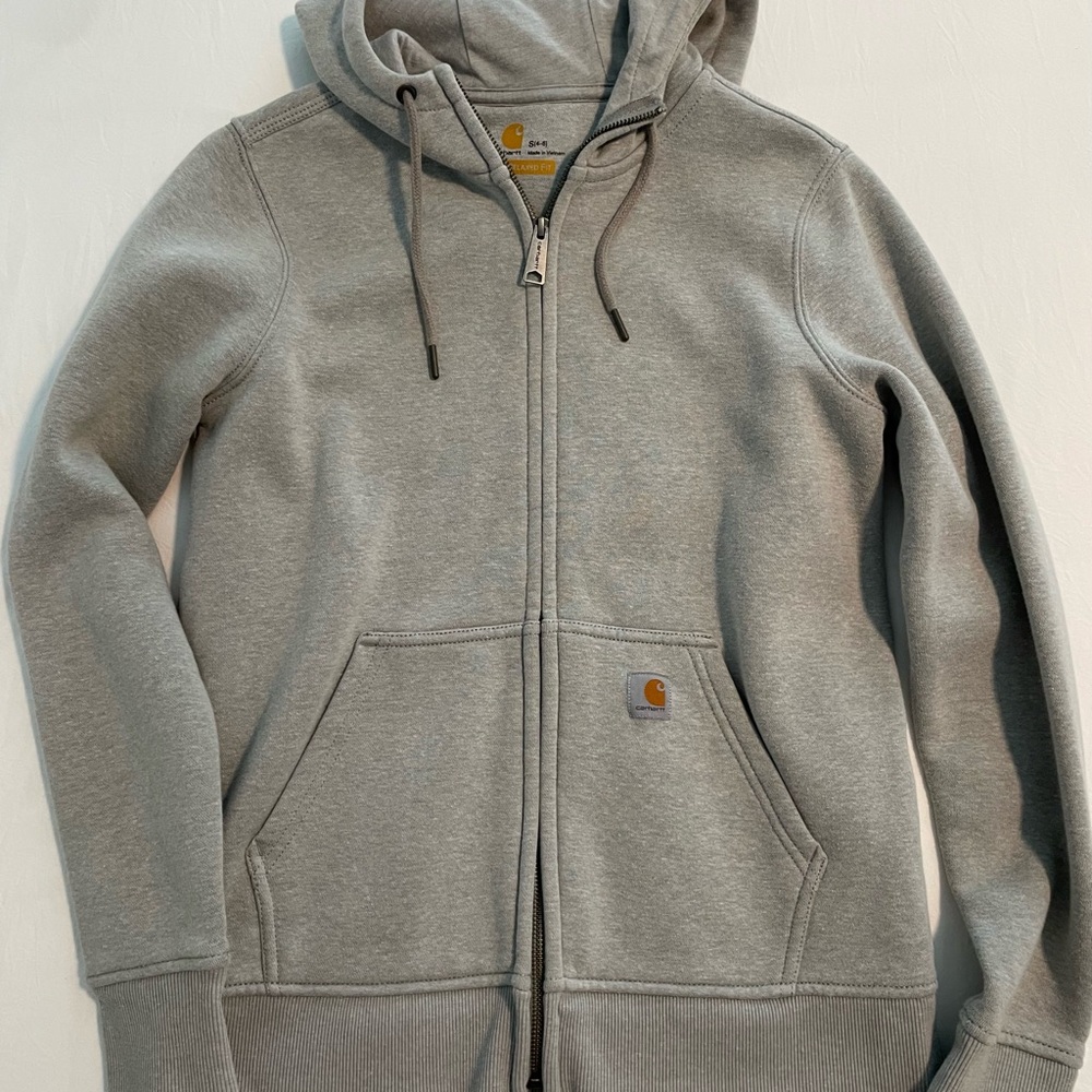 Carhartt Heather Gray Full-Zip Hoodie